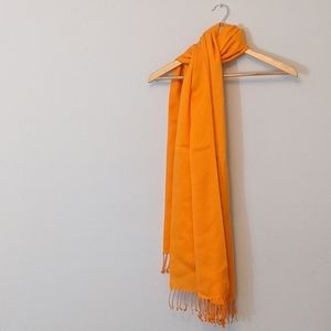 Wide Cashmere feel Pashmina in Tangerine orange 🧿